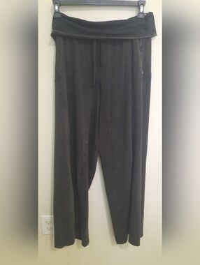 JoyLab Black Fold-Over Wide Leg Pants